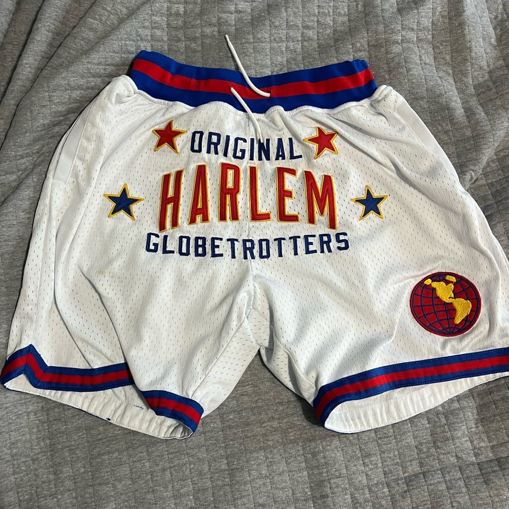 Trotters Blue and White Athletic Shorts